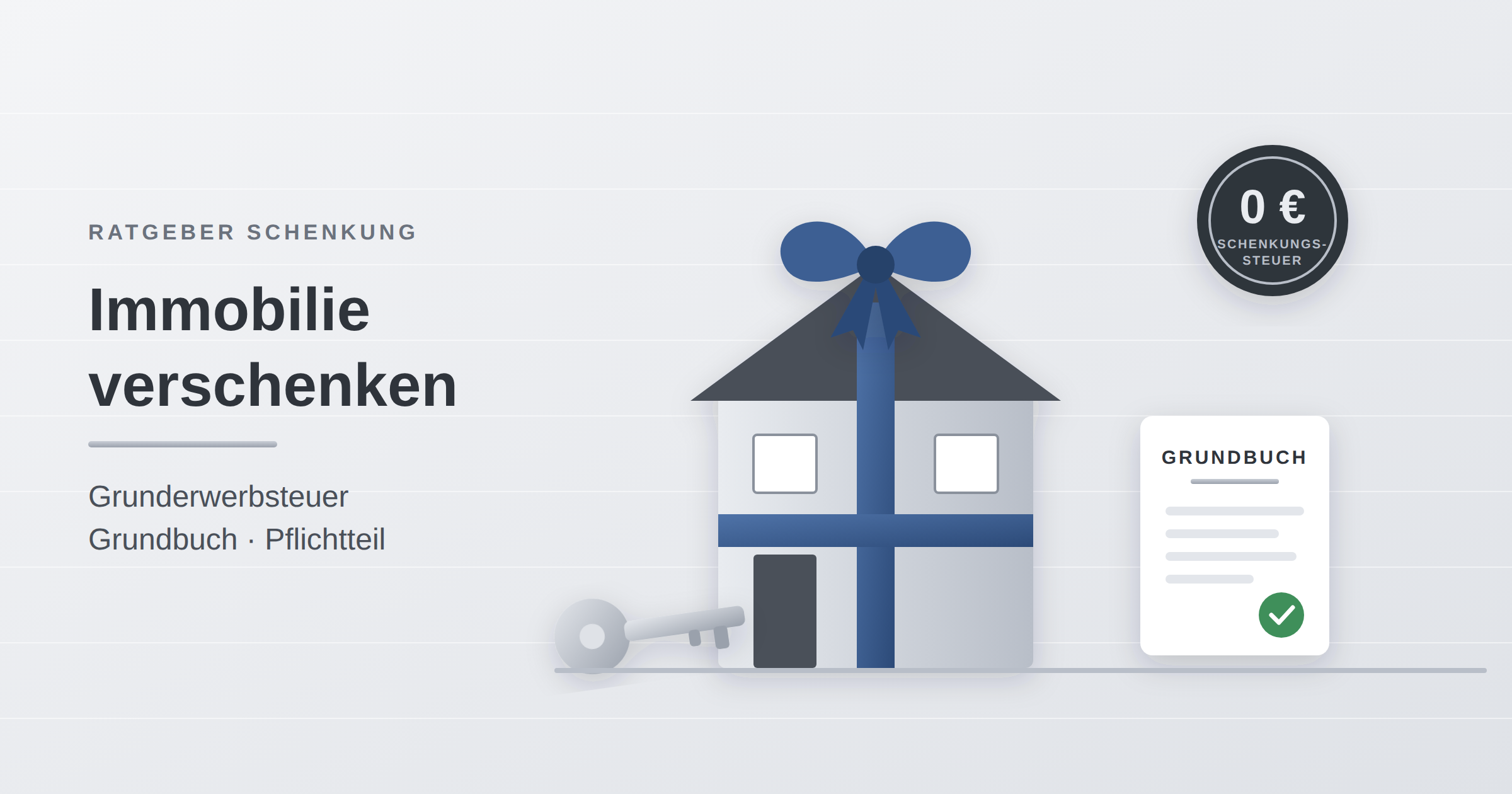 Immobilie verschenken